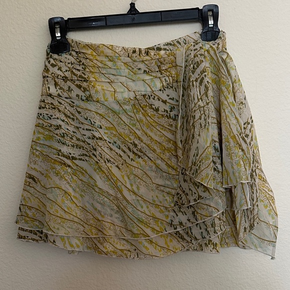 Japna Wrap Around Tulle Printed Mini Skirt - Picture 1 of 3